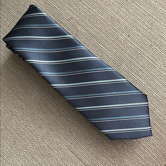 Michael Kors Other - Michael Kors Navy and Gray Striped Tie